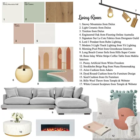 Living Room Interior Design Mood Board by annawalker on Style Sourcebook