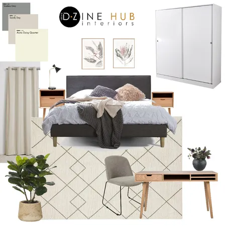 Main Bedroom Interior Design Mood Board by D'Zine Hub Interiors on Style Sourcebook