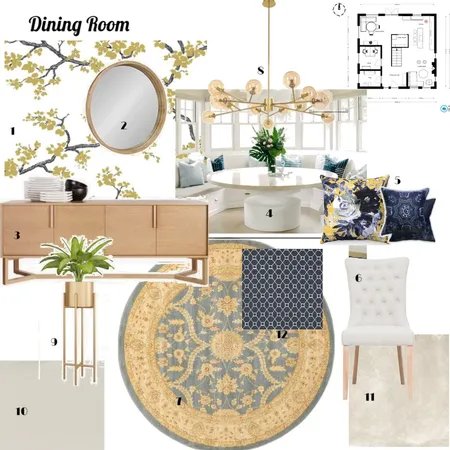 Dining Area Interior Design Mood Board by Nuria on Style Sourcebook