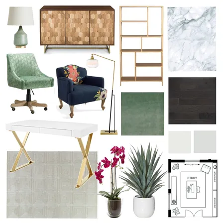 Study Interior Design Mood Board by samschaible on Style Sourcebook