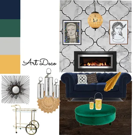 Modern Art Deco Interior Design Mood Board by kikistockton6 on Style Sourcebook