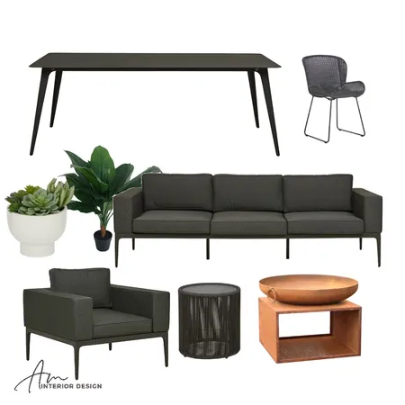 Black outdoor Interior Design Mood Board by AM Interior Design on Style Sourcebook