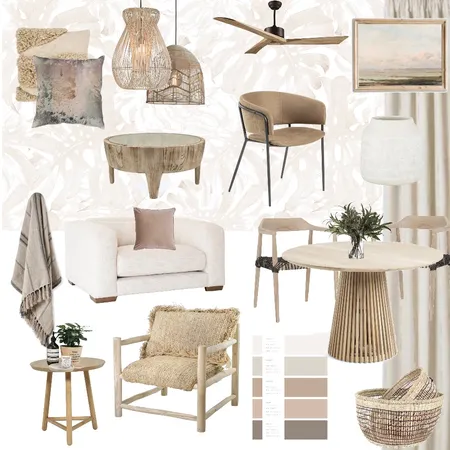 Beige Interior Design Mood Board by Oleander & Finch Interiors on Style Sourcebook