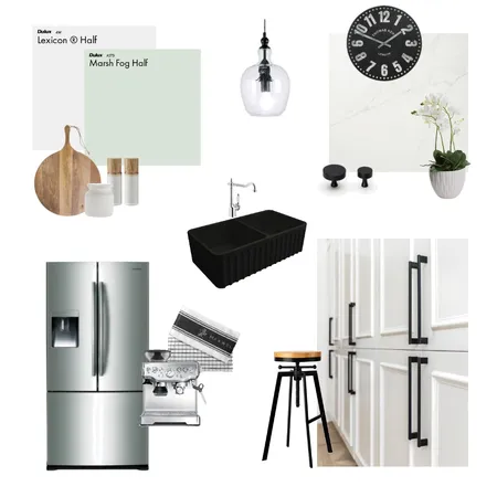 Traditional Black & Green Kitchen Interior Design Mood Board by KMR on Style Sourcebook