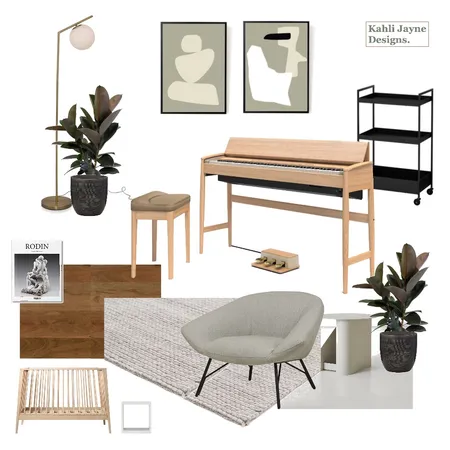 Japandi music room Interior Design Mood Board by Kahli Jayne Designs on Style Sourcebook