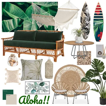 Mood Board 1. Tropical Interior Design Mood Board by YaraTannoury on Style Sourcebook