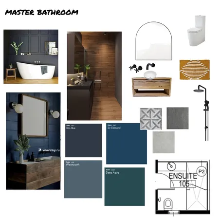 Master Bathroom Interior Design Mood Board by sallymcmac on Style Sourcebook