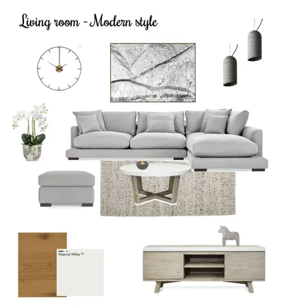 Living Room - Modern Style Interior Design Mood Board by Vianney on Style Sourcebook