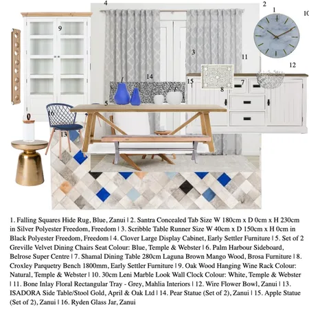 Dining Room Interior Design Mood Board by jeandremcintyre@gmail.com on Style Sourcebook