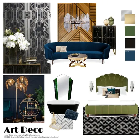 Art Deco 1 Interior Design Mood Board by MDS on Style Sourcebook