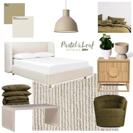 Ross Street Bedroom Interior Design Mood Board by Pastel and Leaf Interiors on Style Sourcebook