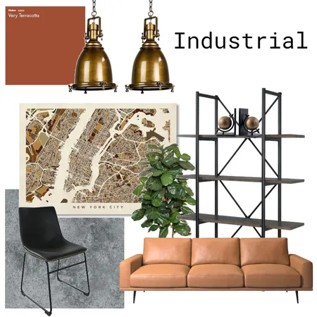 Industrial Theme Interior Design Mood Board by Lucinda Craig on Style Sourcebook