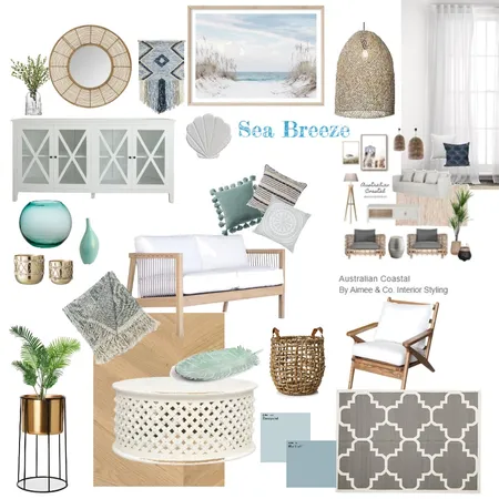 Sea Breeze 2 Interior Design Mood Board by Karen Badria on Style Sourcebook