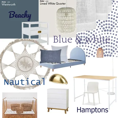 Childsroom Beachside ($2000) Interior Design Mood Board by maximalistnz on Style Sourcebook