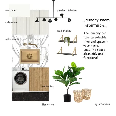 Laundry Room Interior Design Mood Board by sginteriors on Style Sourcebook