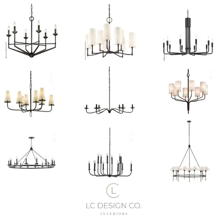 Jill lighting Interior Design Mood Board by LC Design Co. on Style Sourcebook