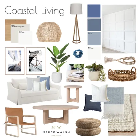 Coastal Living Interior Design Mood Board by Merce Walsh Interiors on Style Sourcebook