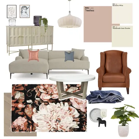 Pink and Red Lounge Interior Design Mood Board by S.designs on Style Sourcebook