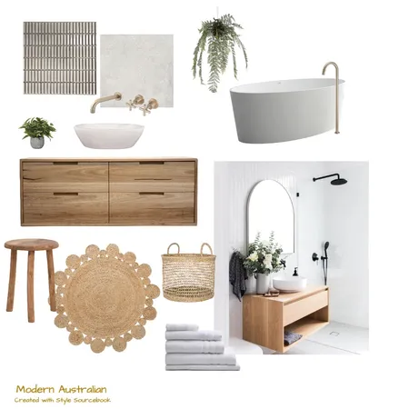 Modern Australian Bathroom Interior Design Mood Board by Renee Lancaster on Style Sourcebook