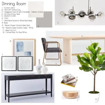 Dinning Room - Module 9 Interior Design Mood Board by mahrich on Style Sourcebook
