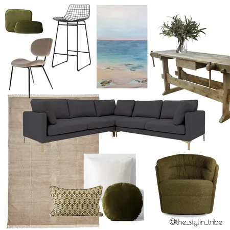 warm and calming living Interior Design Mood Board by The Stylin Tribe on Style Sourcebook