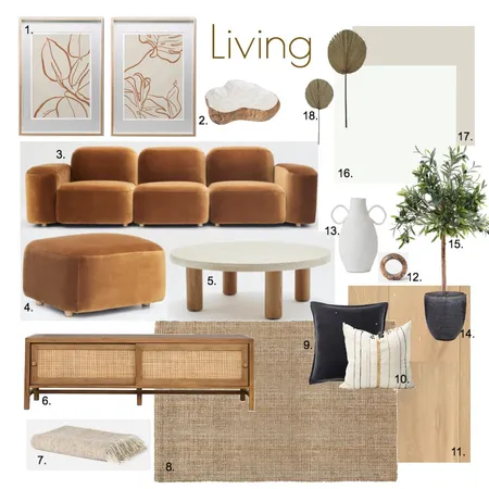 Living Module 9 Interior Design Mood Board by jaymelang on Style Sourcebook