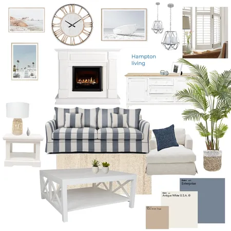 Hamptons Interior Design Mood Board by oscal on Style Sourcebook