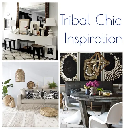 Tribal Chic Inspiration Interior Design Mood Board by Kohesive on Style Sourcebook