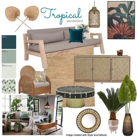 Tropical Wonderland Interior Design Mood Board by leezel73 on Style Sourcebook