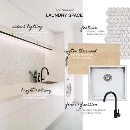 THE SUMMIT - Laundry Space Interior Design Mood Board by fiksconstruction on Style Sourcebook