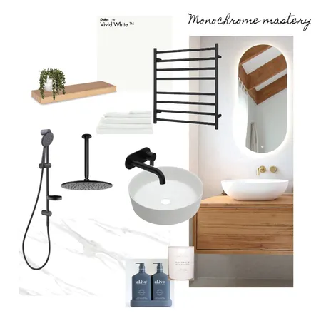 Monochrome Mastery Interior Design Mood Board by stephansell on Style Sourcebook