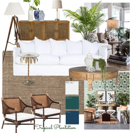 Tropical Plantation Interior Design Mood Board by Manea Interior Design & Styling on Style Sourcebook