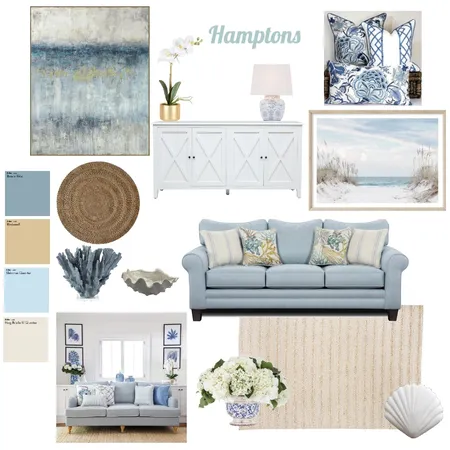 Hamptons 2 Interior Design Mood Board by Melissa Schmidt on Style Sourcebook