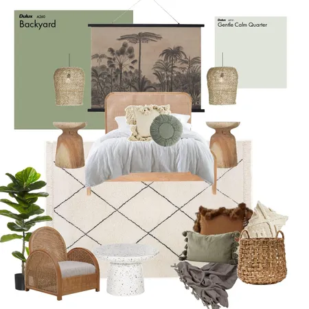 boho bedroom Interior Design Mood Board by Home Interiors on Style Sourcebook