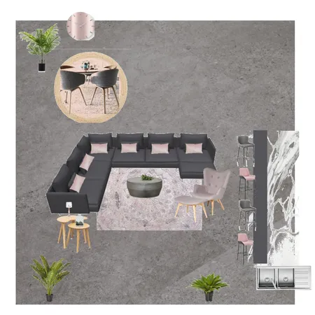 Living Room - Pink n Grey Interior Design Mood Board by arcane09 on Style Sourcebook