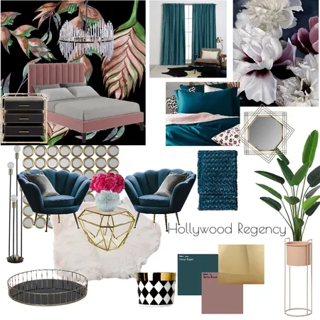 Hollywood regency Interior Design Mood Board by Pooja on Style Sourcebook