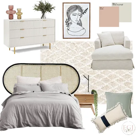 Boho Bedroom Interior Design Mood Board by Eliza Grace Interiors on Style Sourcebook