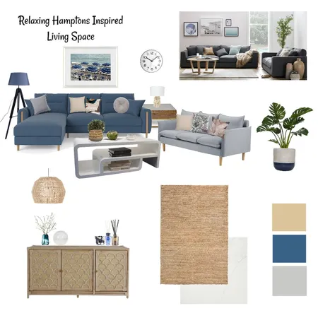 Relaxing Hamptons Living Space II Interior Design Mood Board by Diz on Style Sourcebook