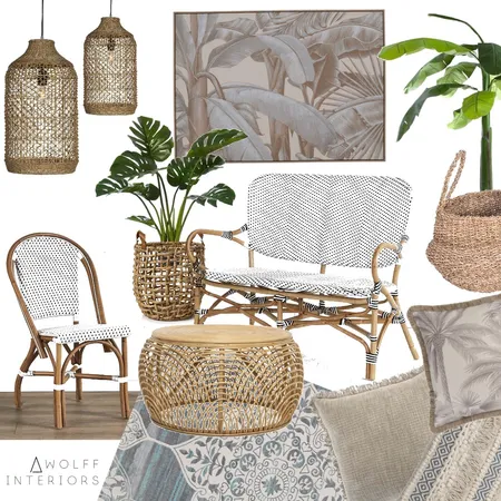 Boho Coastal Interior Design Mood Board by awolff.interiors on Style Sourcebook