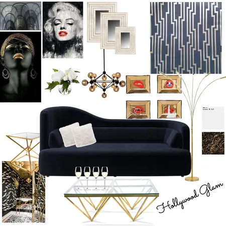 Hollywood Glam Mood Board Interior Design Mood Board by Lace Mendes on Style Sourcebook