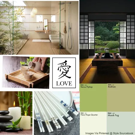 Japanese Zen Interior Design Mood Board by Suzanne on Style Sourcebook