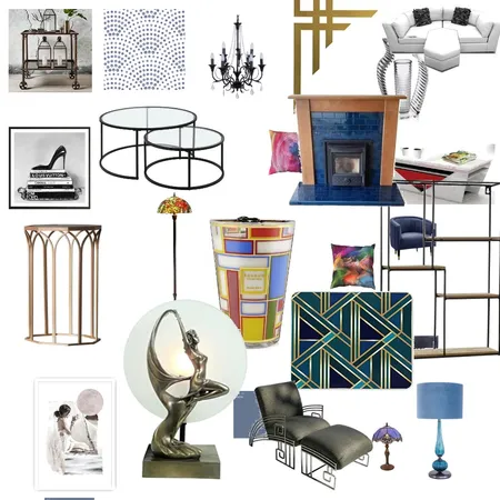 Art Deco Snug Interior Design Mood Board by SecretMagpie on Style Sourcebook