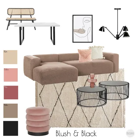 Blush & Black Interior Design Mood Board by Estasi Interior on Style Sourcebook