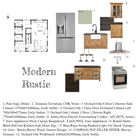 rustic kitchen Interior Design Mood Board by woodlandgypsy on Style Sourcebook