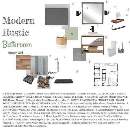 rustic bathroom Interior Design Mood Board by woodlandgypsy on Style Sourcebook