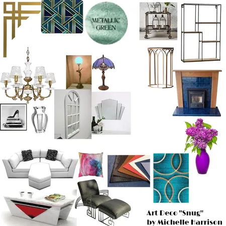 Art Deco Snug Interior Design Mood Board by SecretMagpie on Style Sourcebook