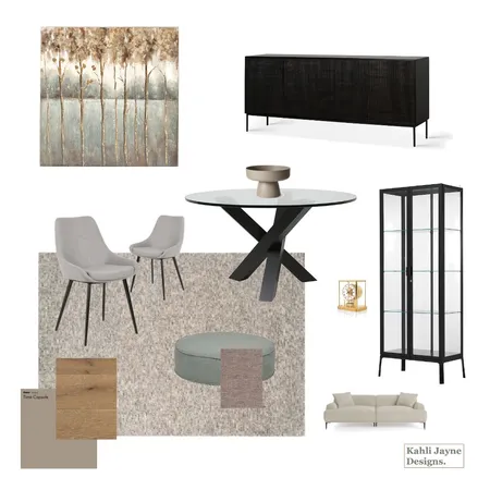 Bardon Dining Room Interior Design Mood Board by Kahli Jayne Designs on Style Sourcebook