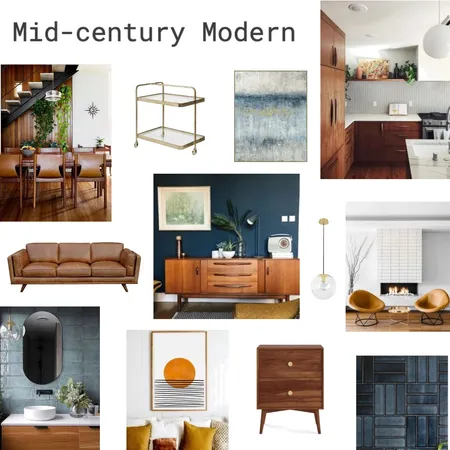 Mid-century modern Interior Design Mood Board by Jacqui on Style Sourcebook