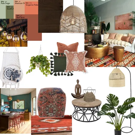 Boho Interior Design Mood Board by Laczi Emôke on Style Sourcebook