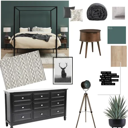 bedroom scandinavian black petrol Interior Design Mood Board by Diakosmo+ on Style Sourcebook